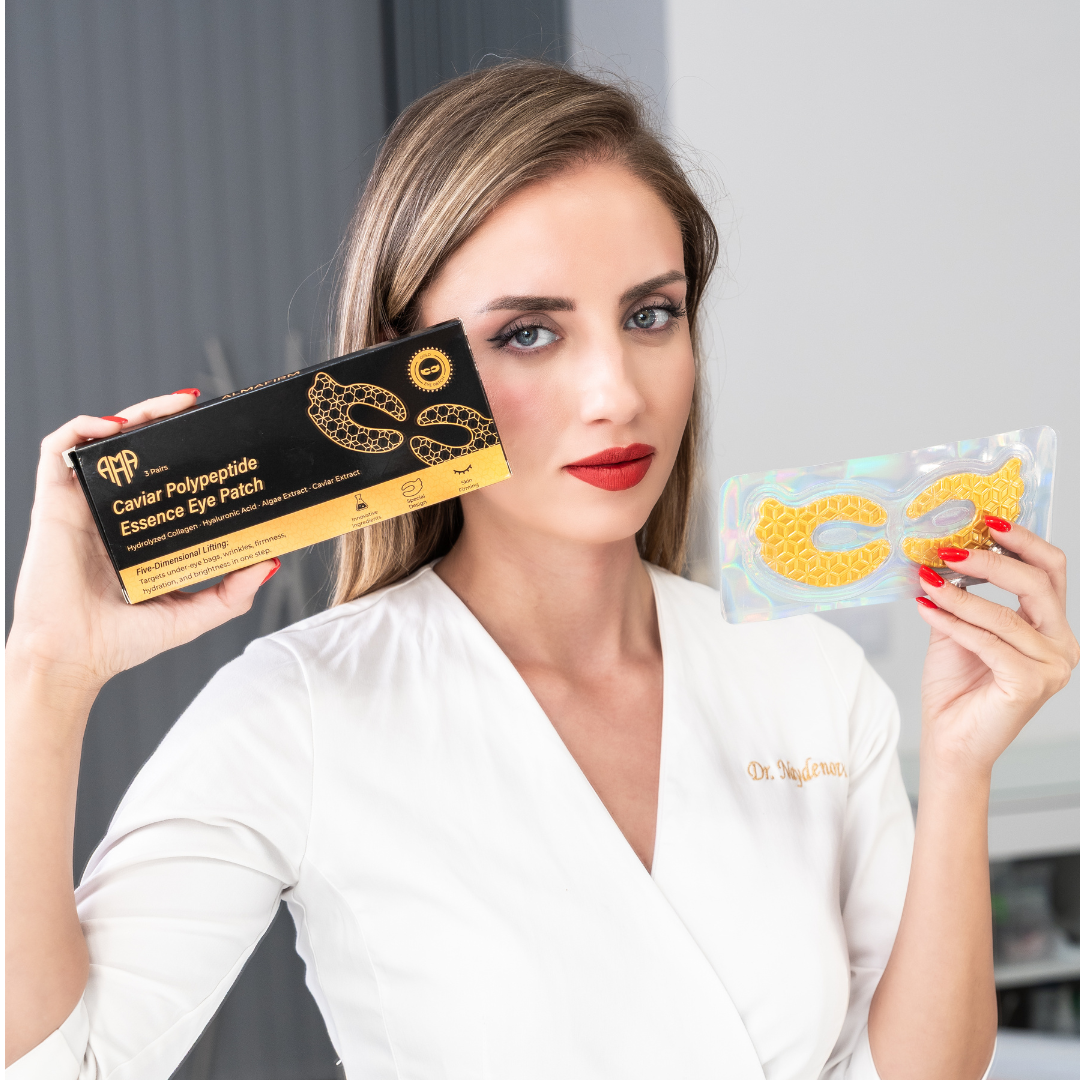Пач за очи Caviar Polypeptide Essence – Интензивна колагенова и хидратираща грижа (3 бр.)